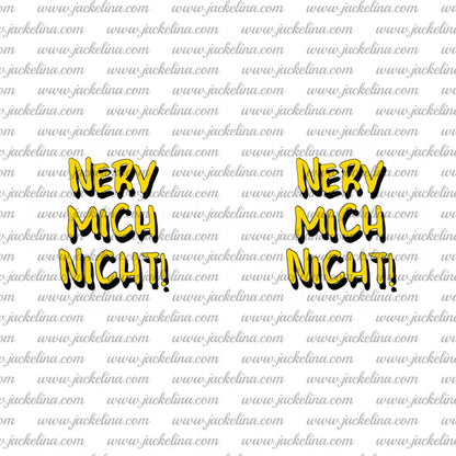 Ohrringe NERV MICH NICHT!