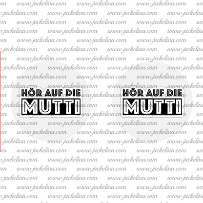 Ohrringe HÖR AUF DIE MUTTI
