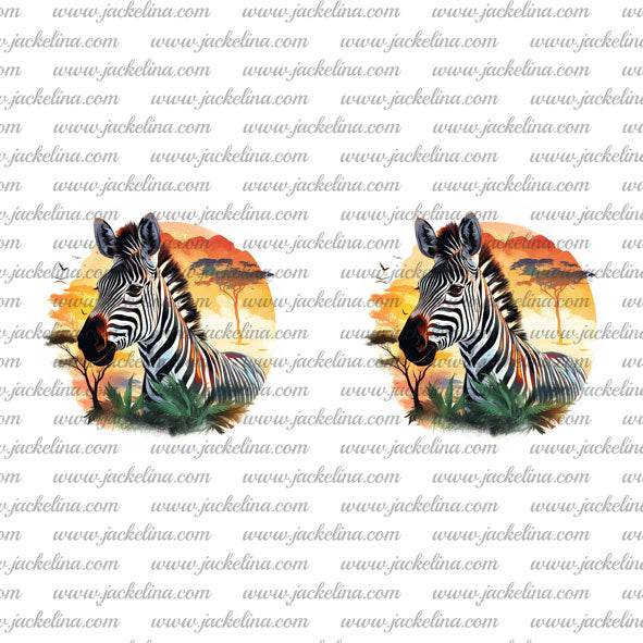 Ohrringe orange mit Zebra