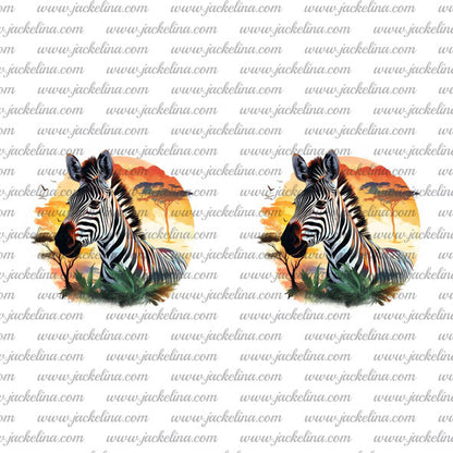 Ohrringe orange mit Zebra