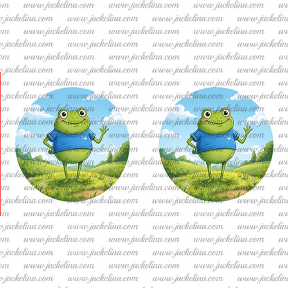 Ohrringe Wiese mit Frosch