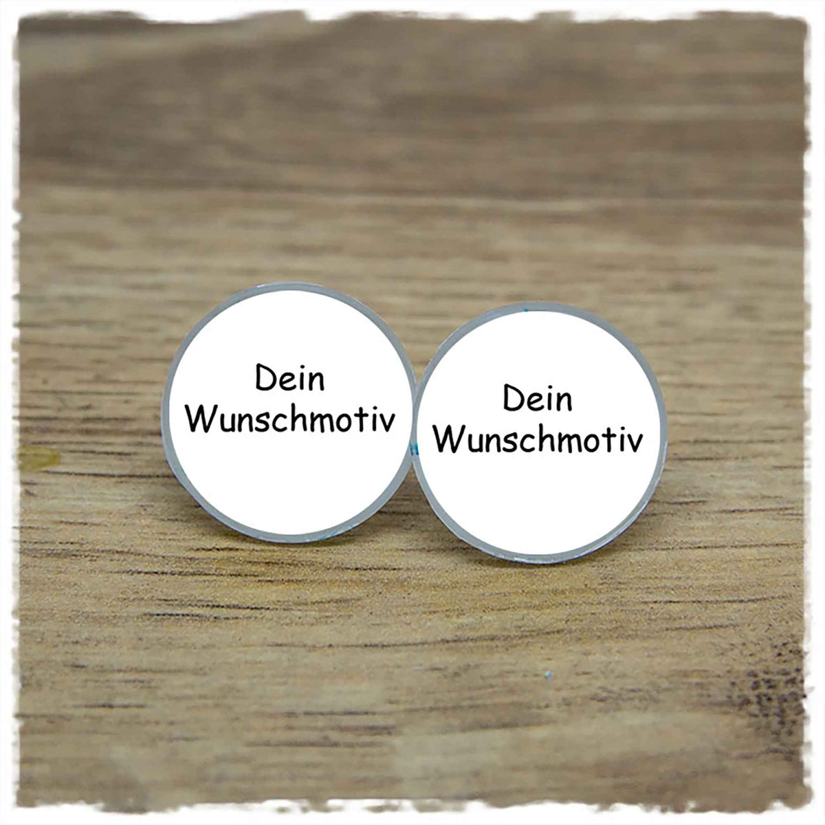 Ohrringe mit zwei eigenen Motiven