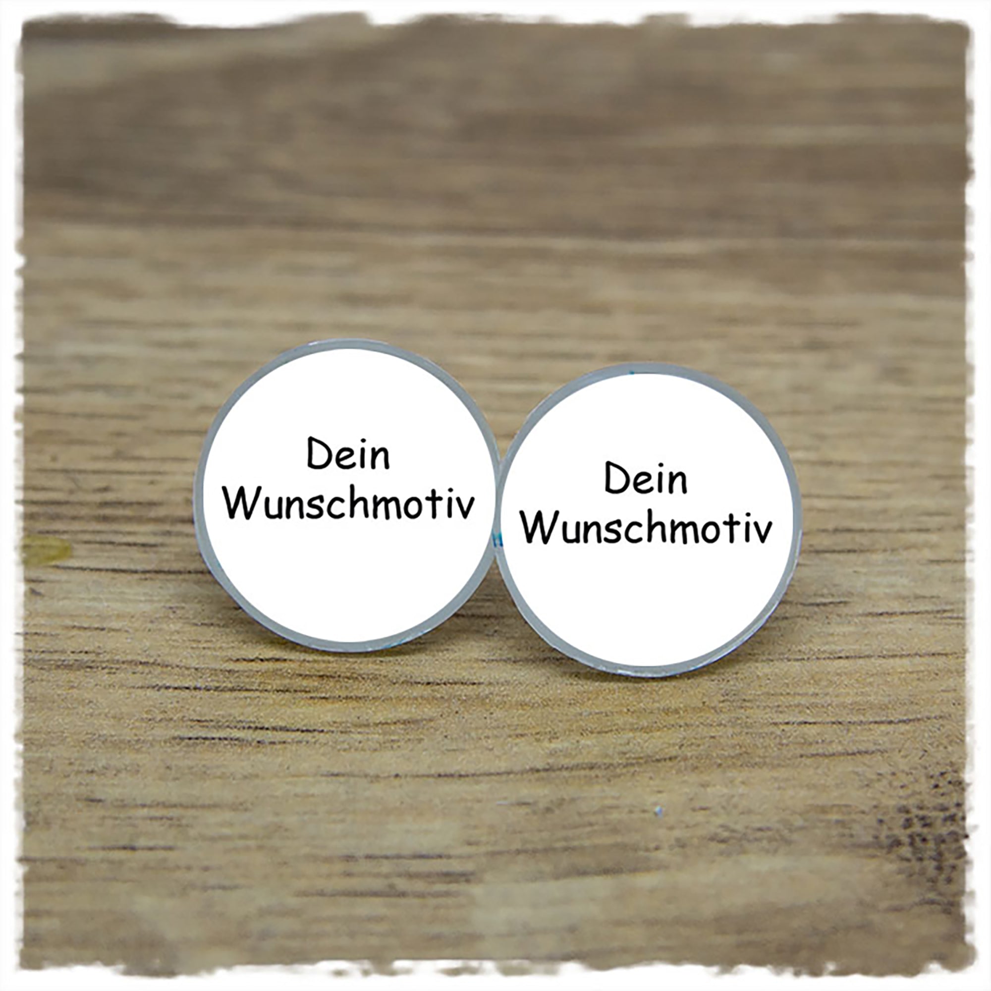 Ohrringe mit zwei eigenen Motiven