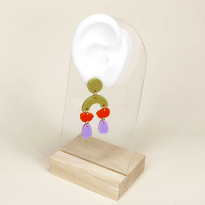 Ophelia Ohrringe in Orange Flieder