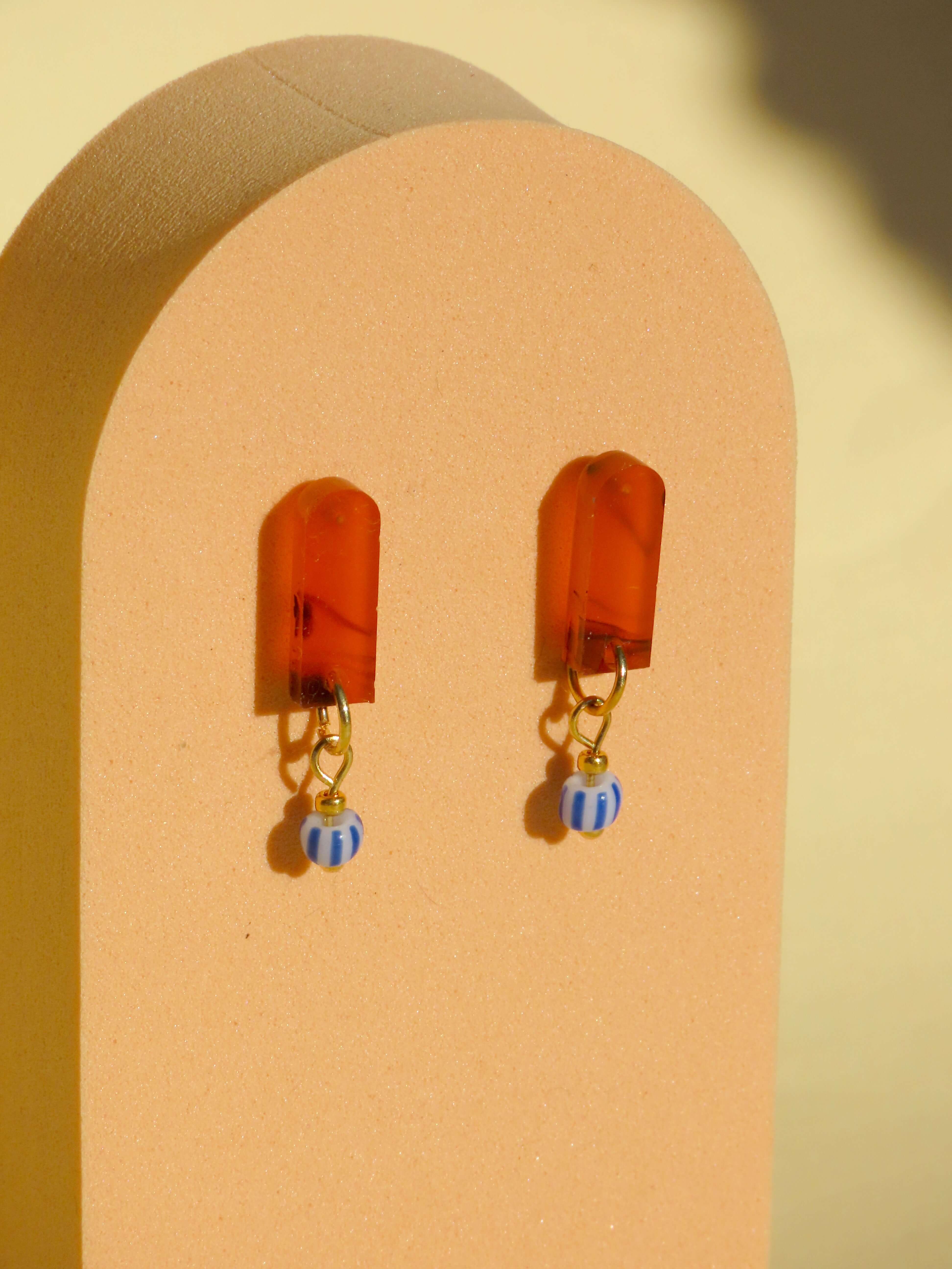 Smokey Streifen Paula Ohrringe