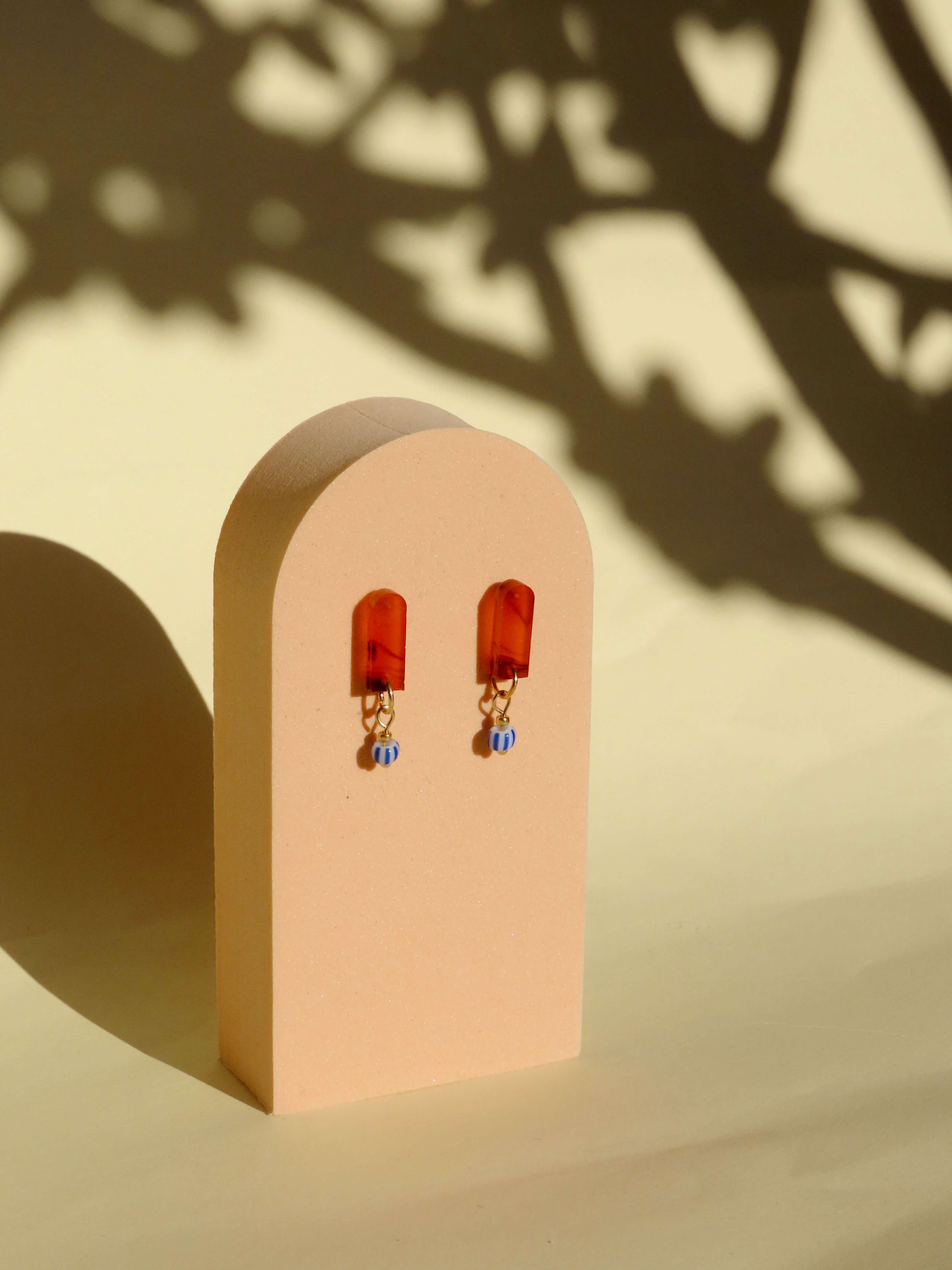 Smokey Streifen Paula Ohrringe