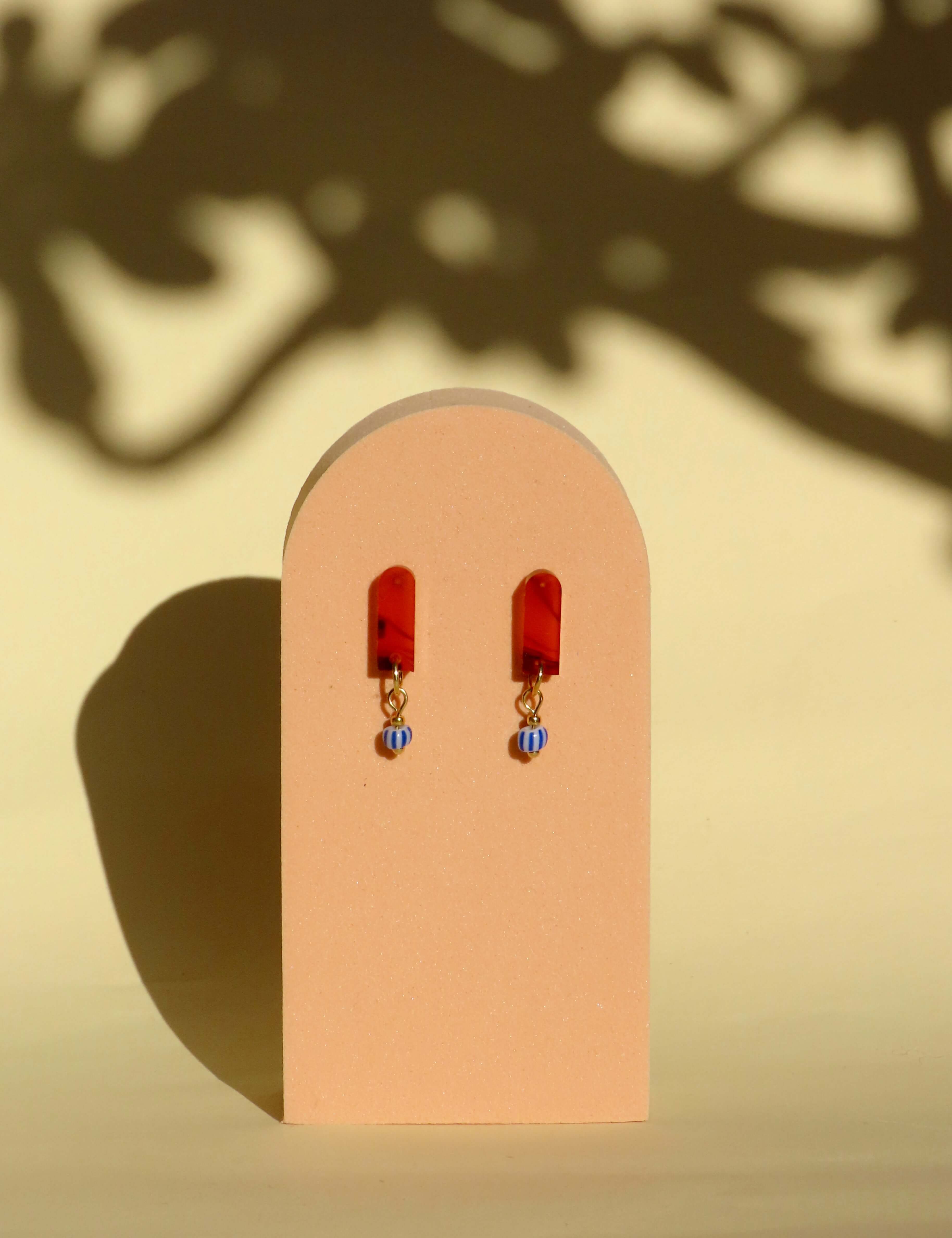 Smokey Streifen Paula Ohrringe