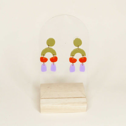 Ophelia Ohrringe in Orange Flieder